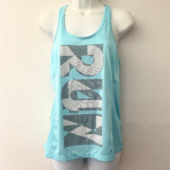 OLD NAVY RACERBACK “RUN” WORKOUT TANK TOP  LIKE NEW - Picture 1 of 8